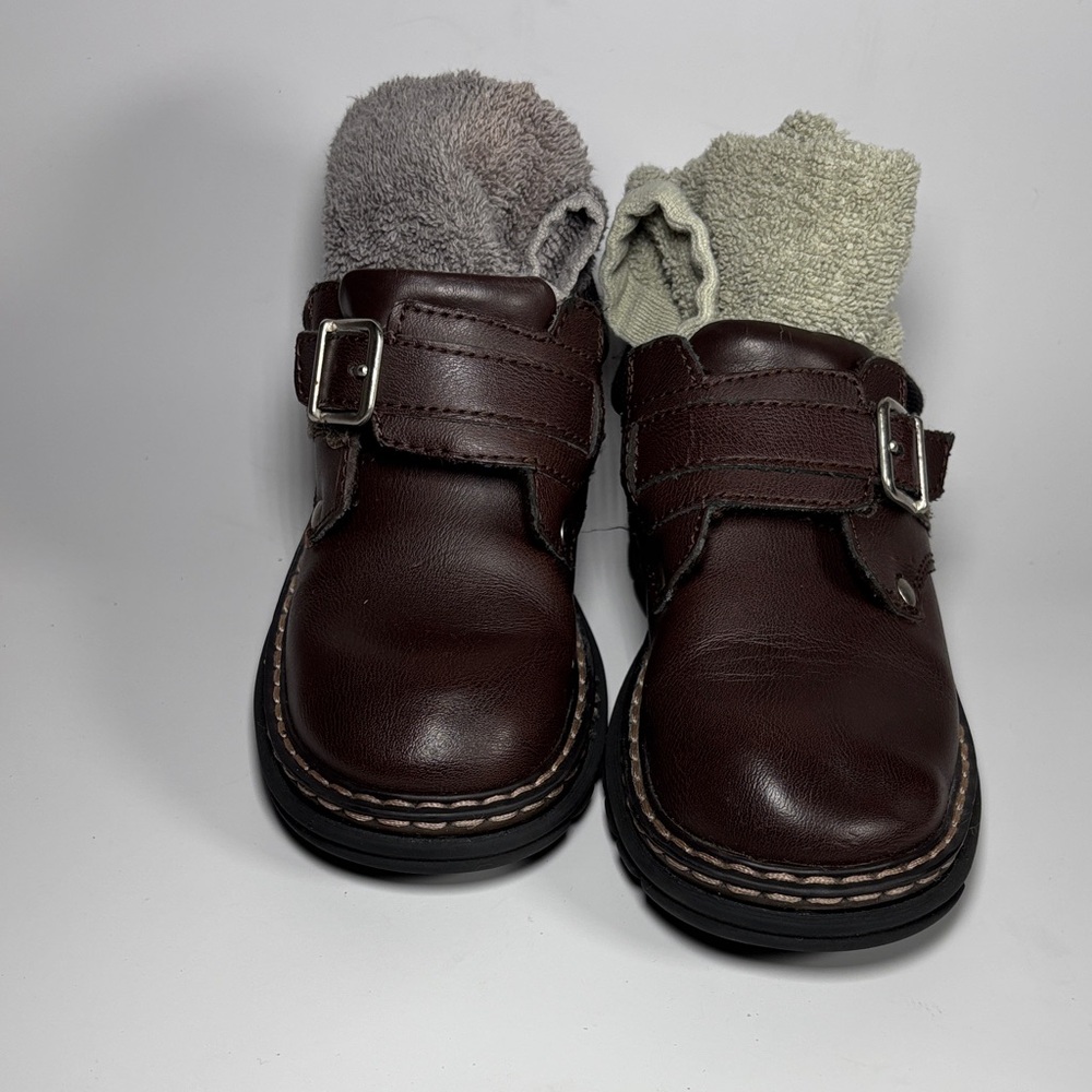 Brown Leather Buckle Shoes Madison Avenue Toddler size 12M